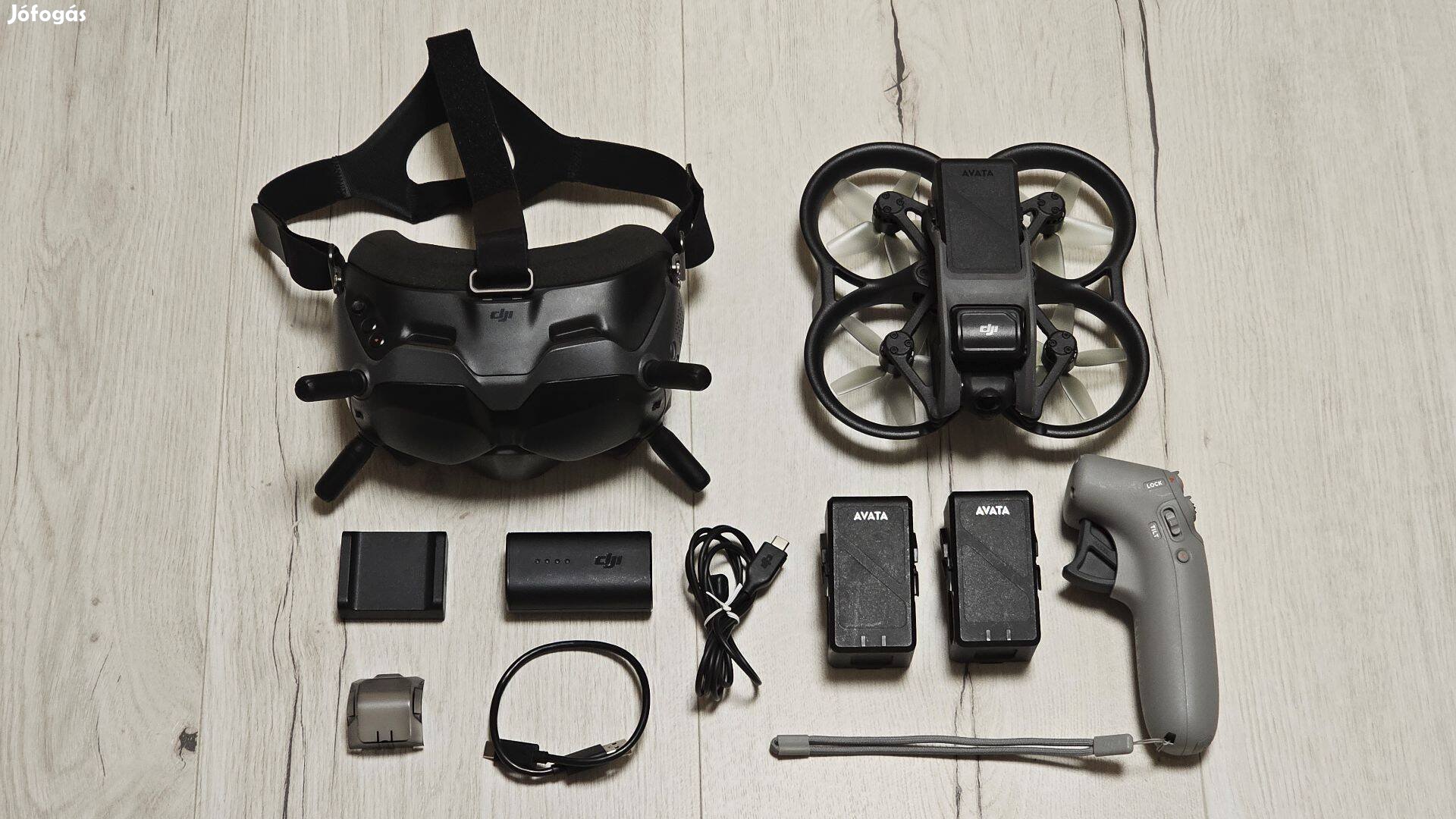 DJI Avata Fly Smart Combo drón - 3 akku, Goggles V2 szemüveg, SD Card