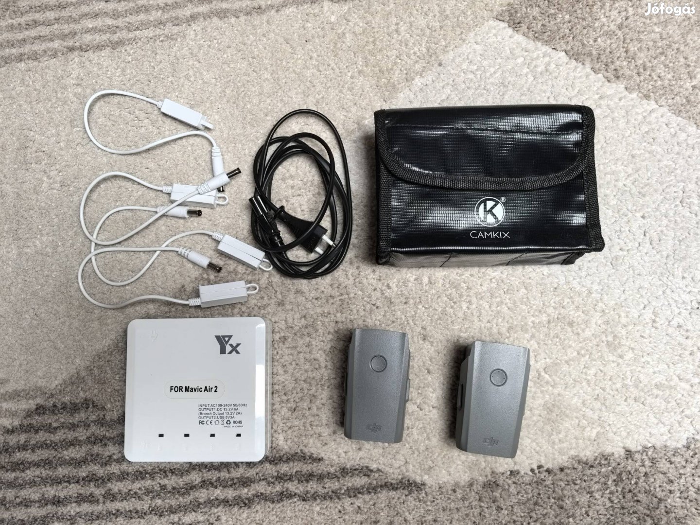 DJI Mavic Air 2 Air 2s akkumulátorok tűzálló tok töltő