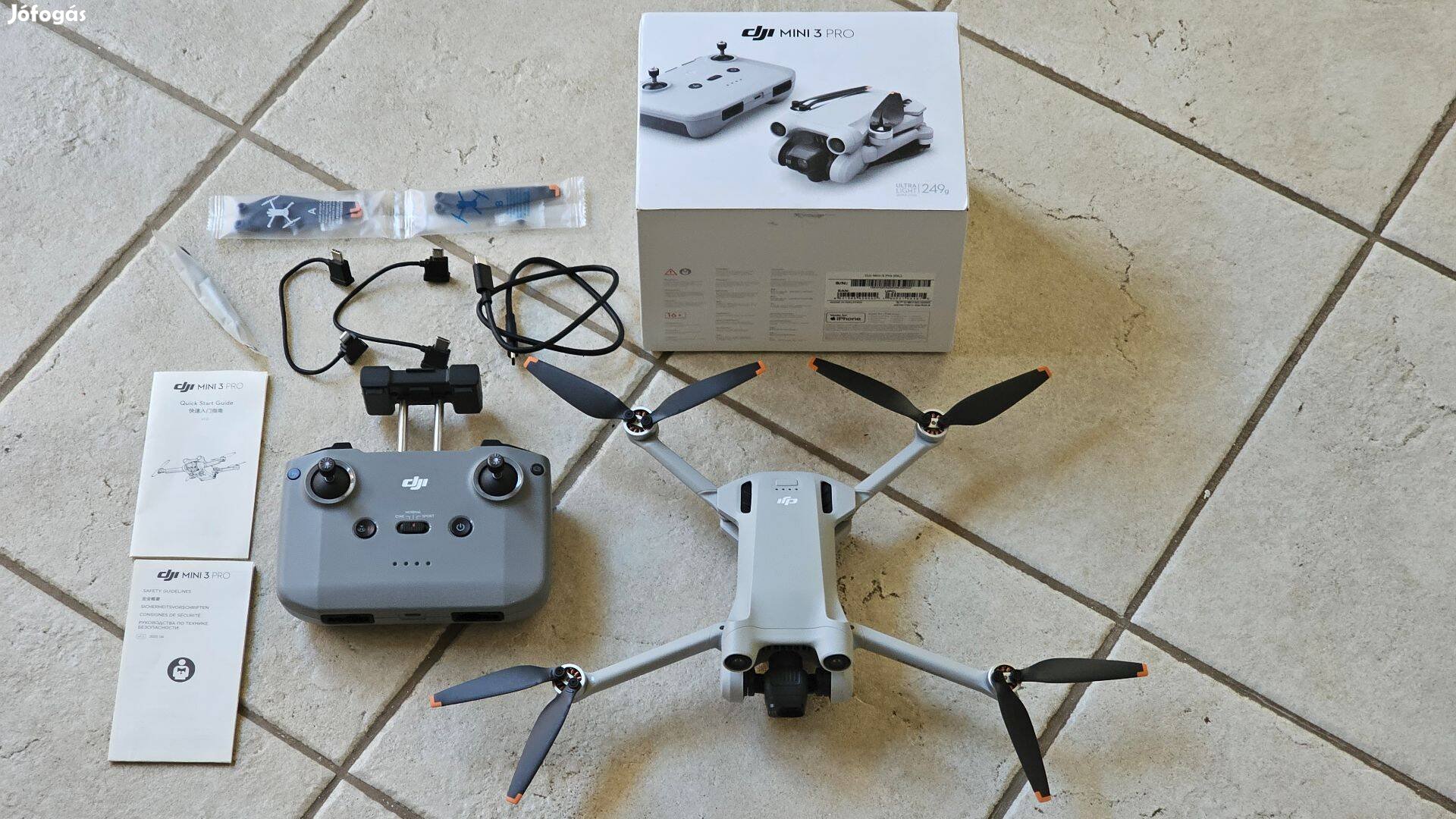 DJI Mini 3 pro drón - újszerű állapot, garancia 2026.04.07-ig