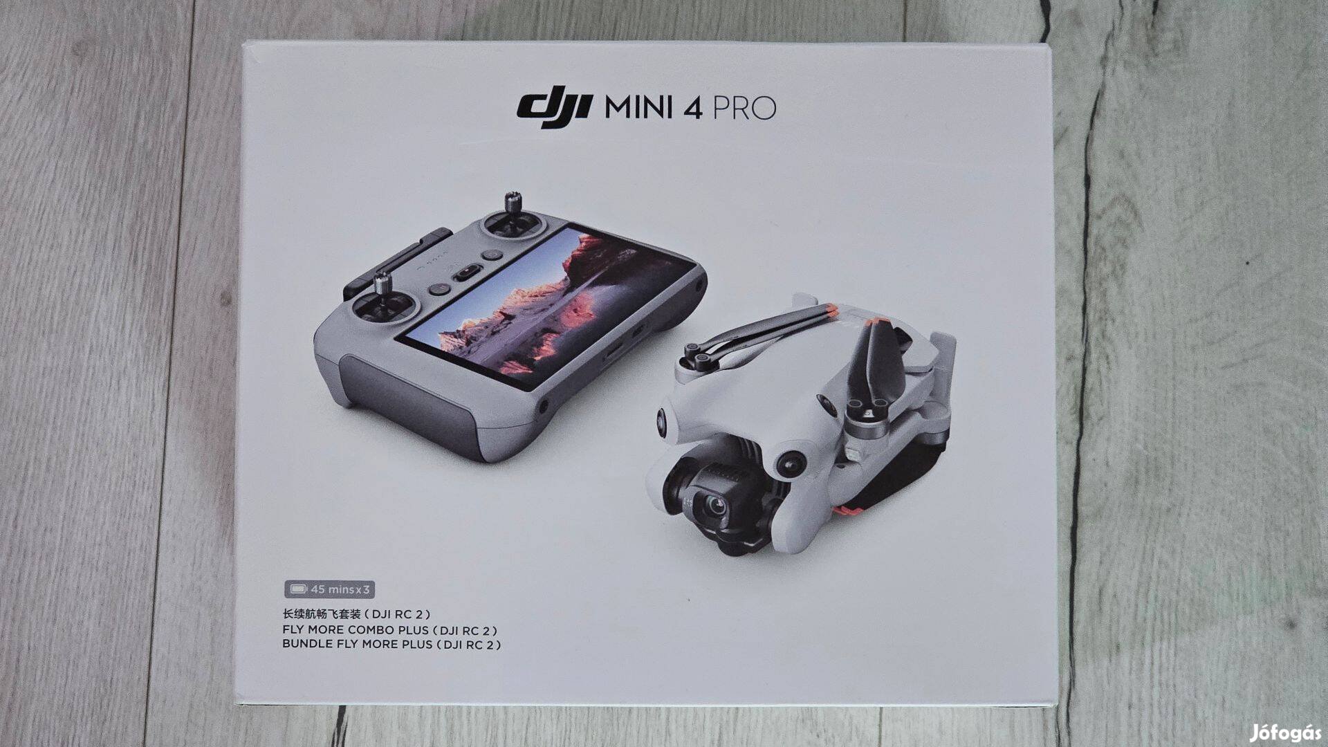 DJI Mini 4 pro Fly More Combo RC2 3x45 perces verzió