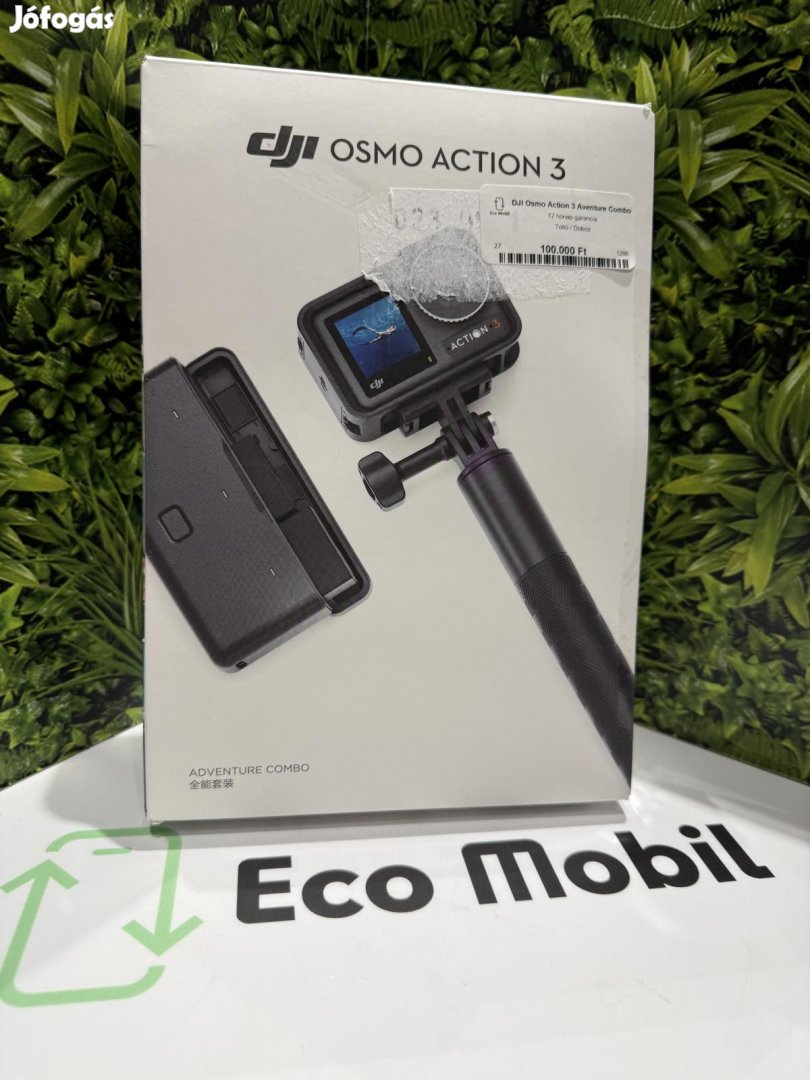 DJI Osmo Action 3 Bluetooth, 12 hó garancia