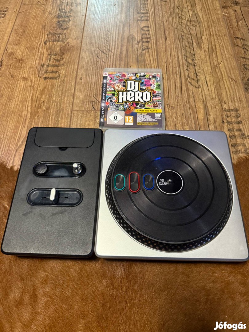 DJ HERO Playstation 3 Vezeték Nélküli Lemezjátszó -Vezérlő-Játék