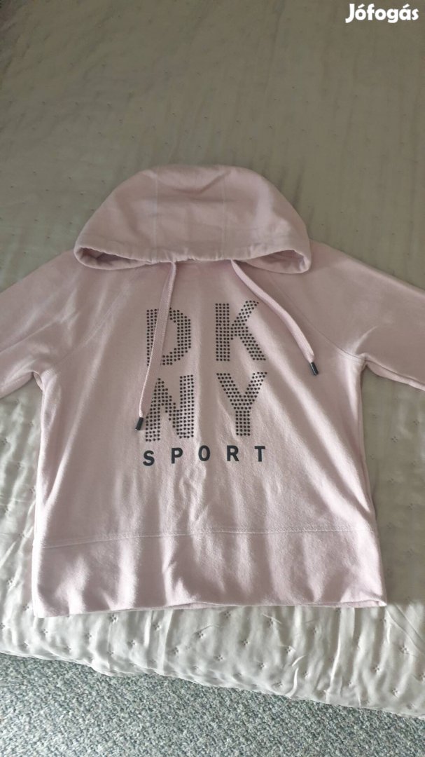 DKNY rózsaszín kapucnis pulóver