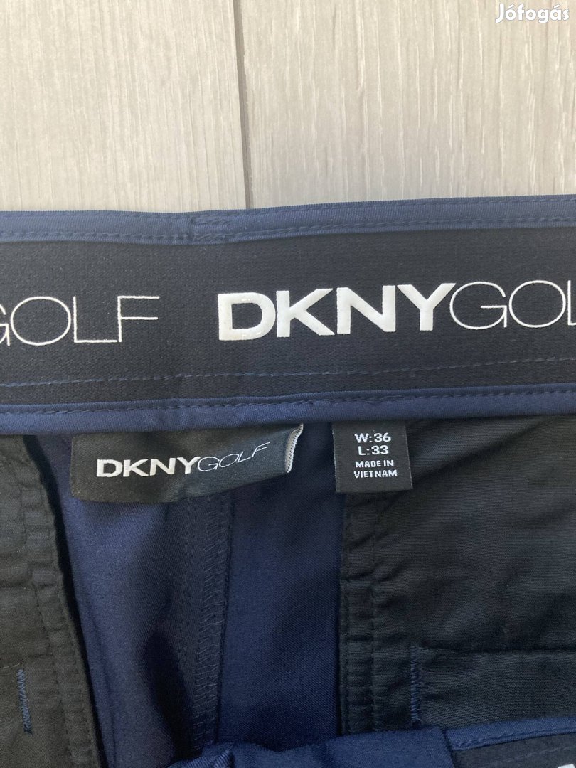 DKNY sötétkék férfi golf nadrág W36 L33 új