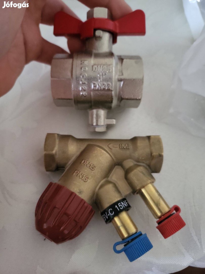 DN25 golyóscsap leeresztővel DN15 kazán töltő-ürítő szelep