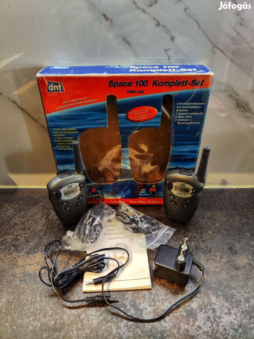 DNT Space 100 PMR Walkie-Talkie szett Komplett, dobozos