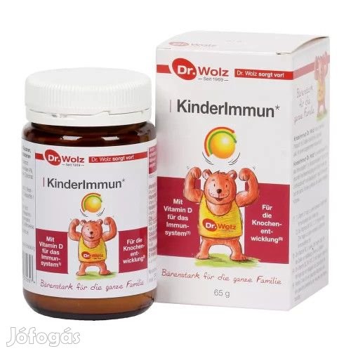 DR.WOLZ KINDERIMMUN KONCENTRÁTUM POR 65G, természetes étrend-kiegészí