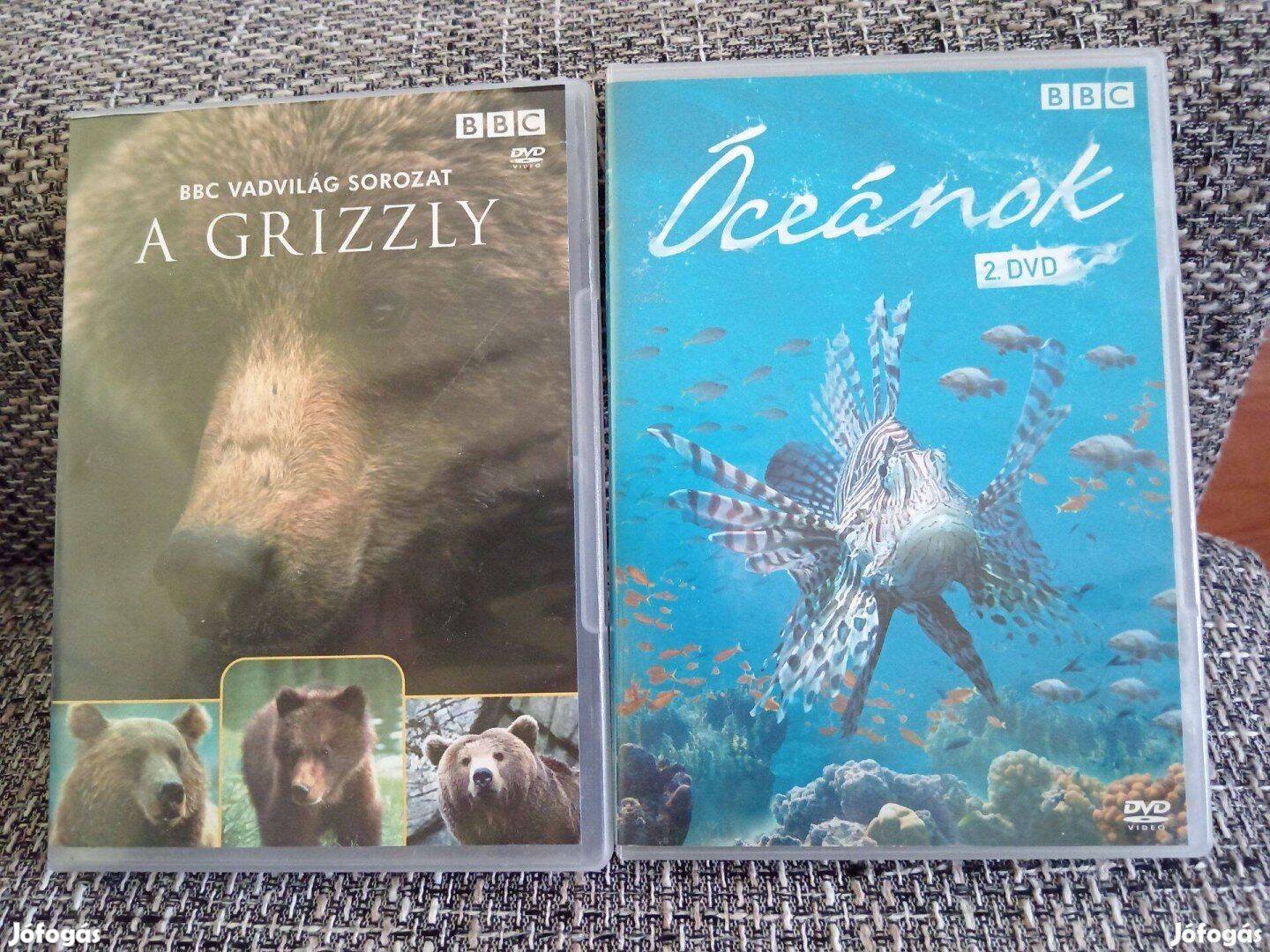 DVD BBC Vadvilág sorozat A Grizzly, Óceánok, Discovery