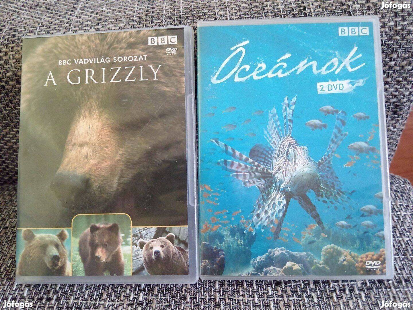 DVD BBC Vadvilág sorozat A Grizzly, Óceánok, Discovery