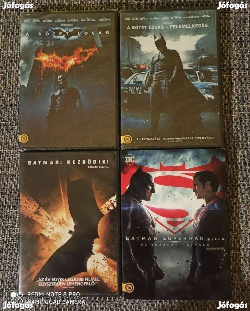 DVD Batman Kezdődik, A Sötét Lovag, Felemelkedés, Superman Ellen