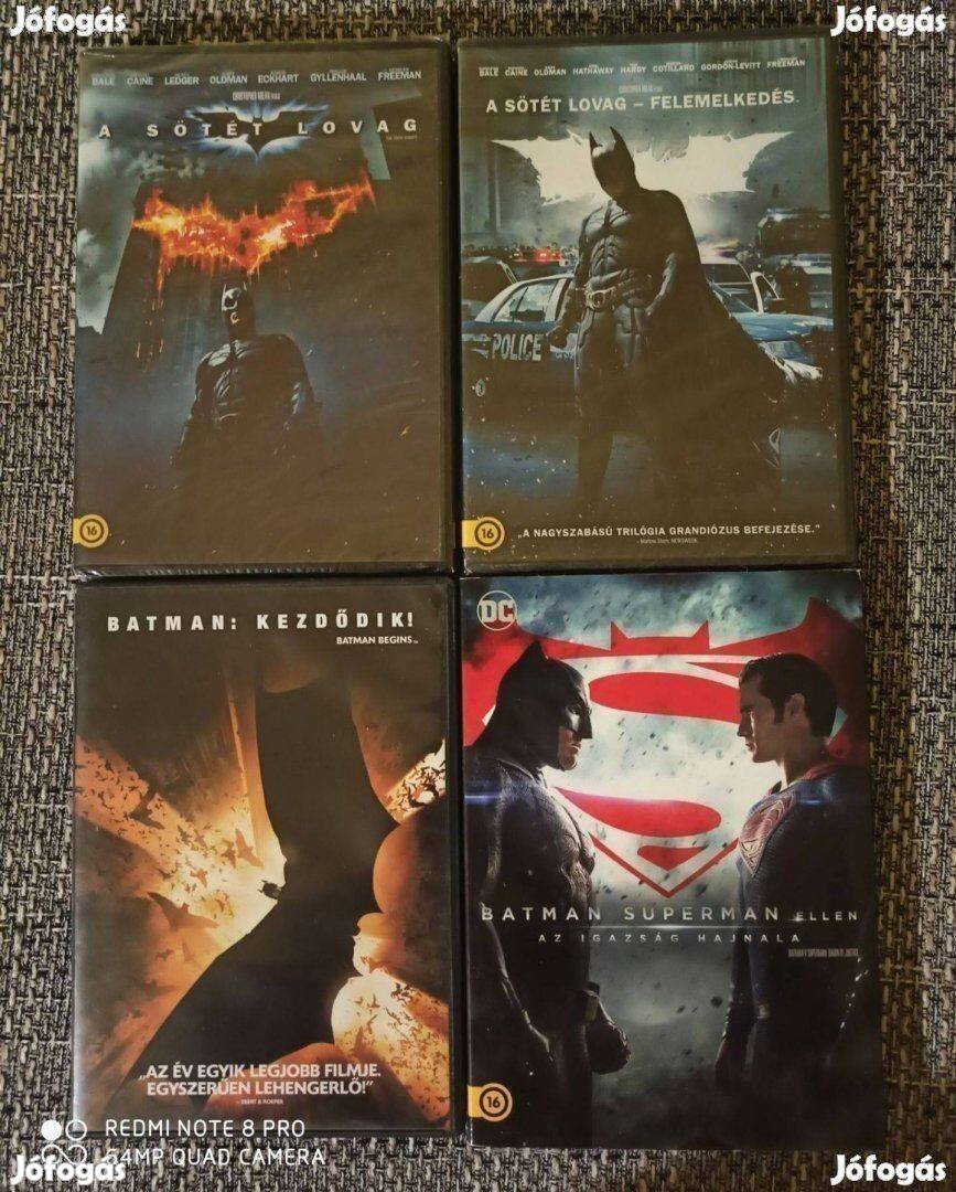 DVD Batman Kezdődik, A Sötét Lovag, Felemelkedés, Superman Ellen