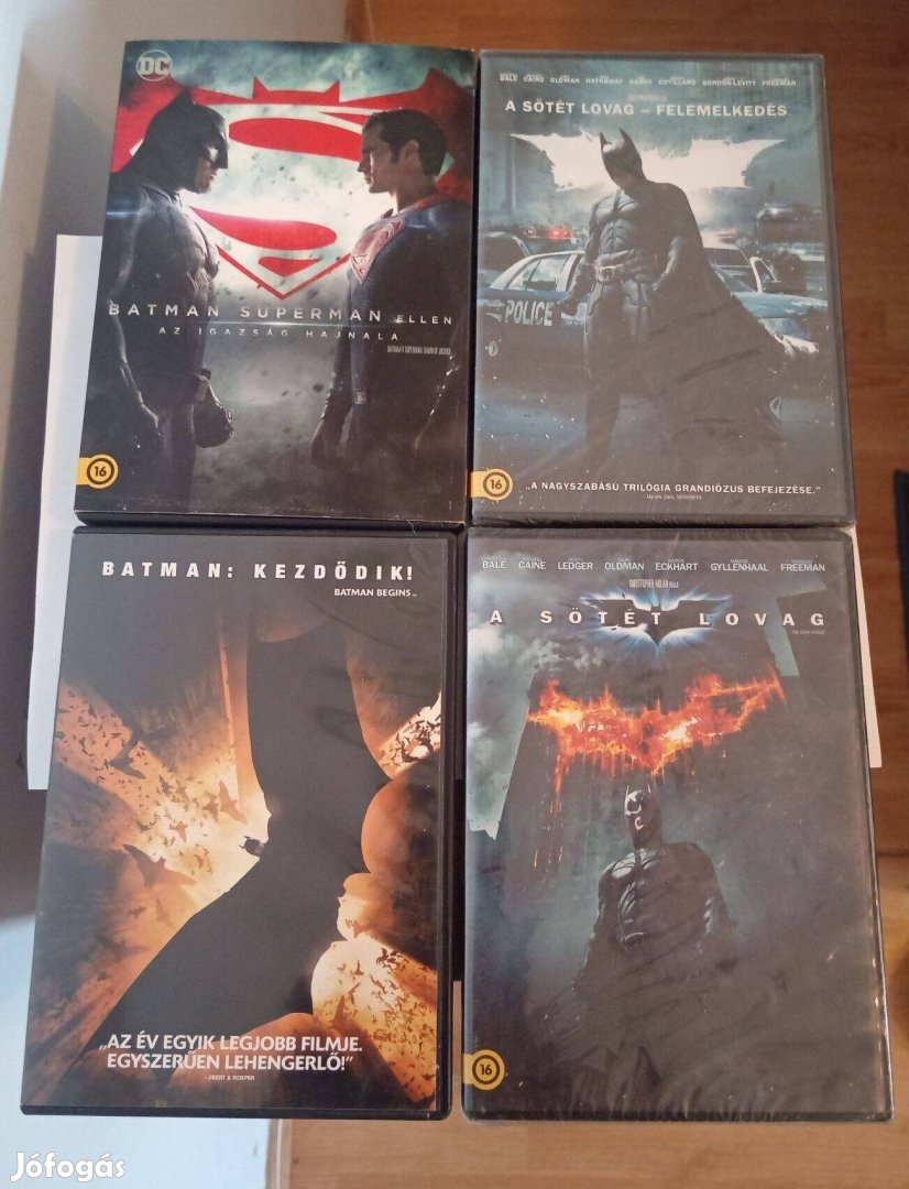 DVD Batman filmek Kezdődik,Superman Ellen, A Sötét