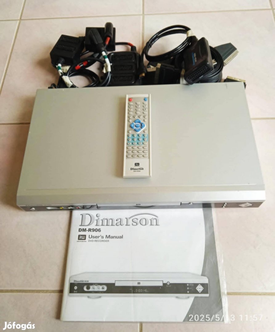 DVD/CD-Videomagno felvevő és lejátszó