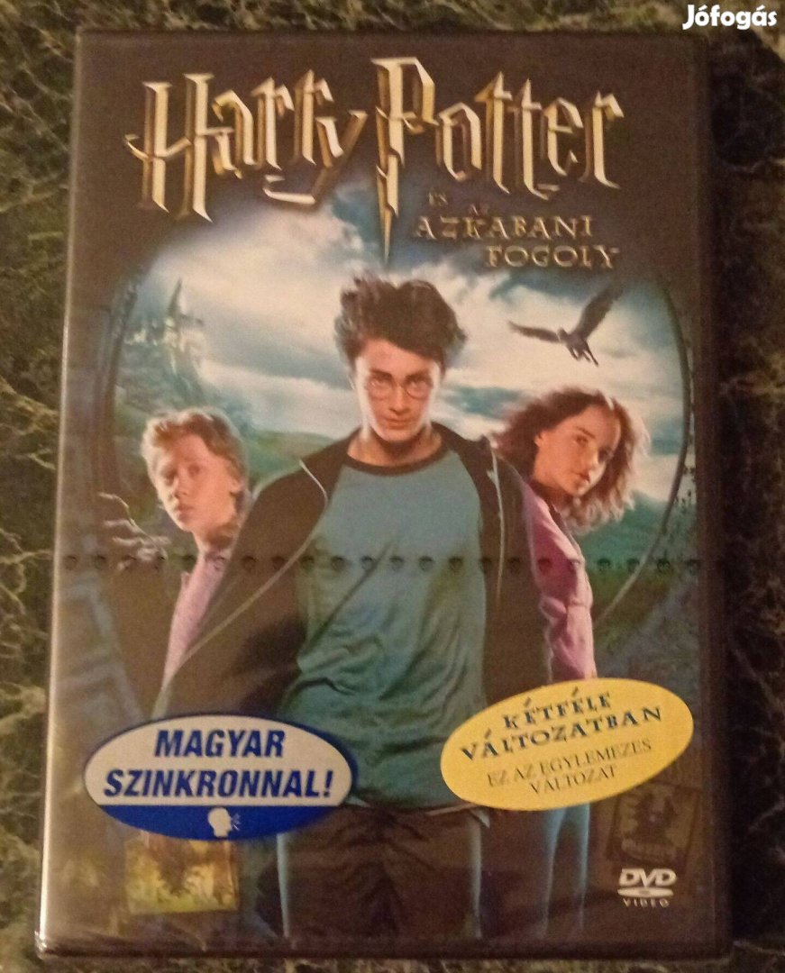 DVD Harry Potter És Az Azkabani Fogoly Egylemezes változat, Fóliás