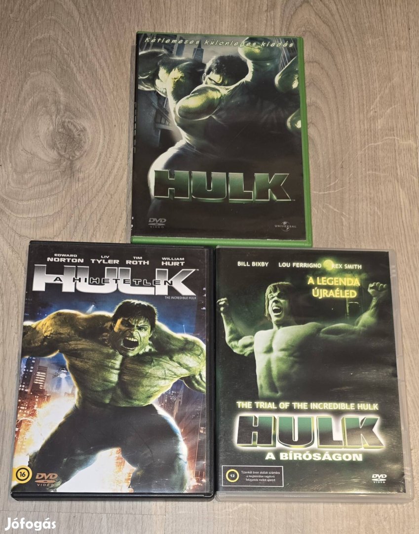 DVD:Hulk/Hulk a hihetetlen/Hulk a bíróságon 