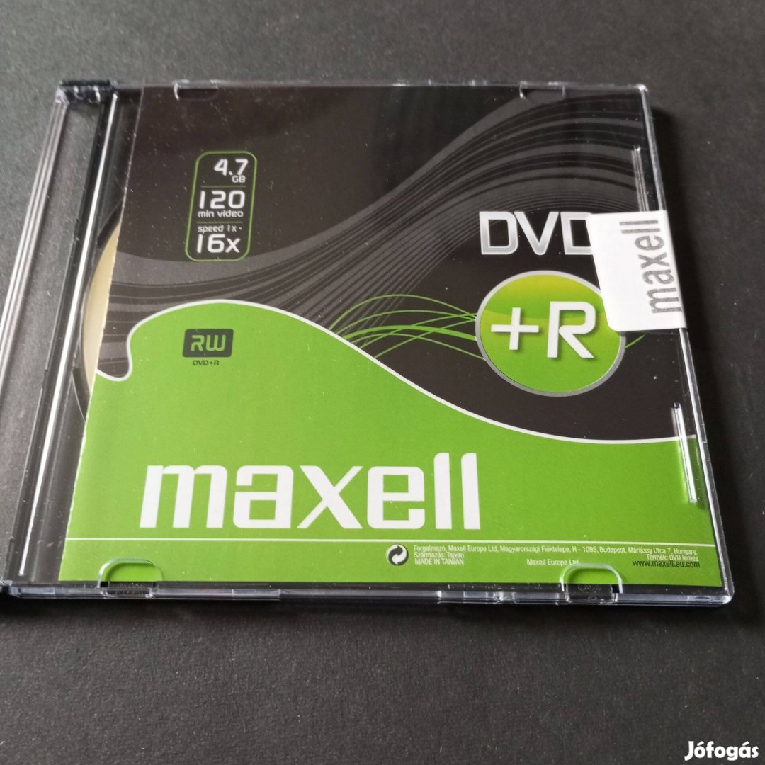 DVD+R írható dvd lemez bontatlan tokban Maxell márka