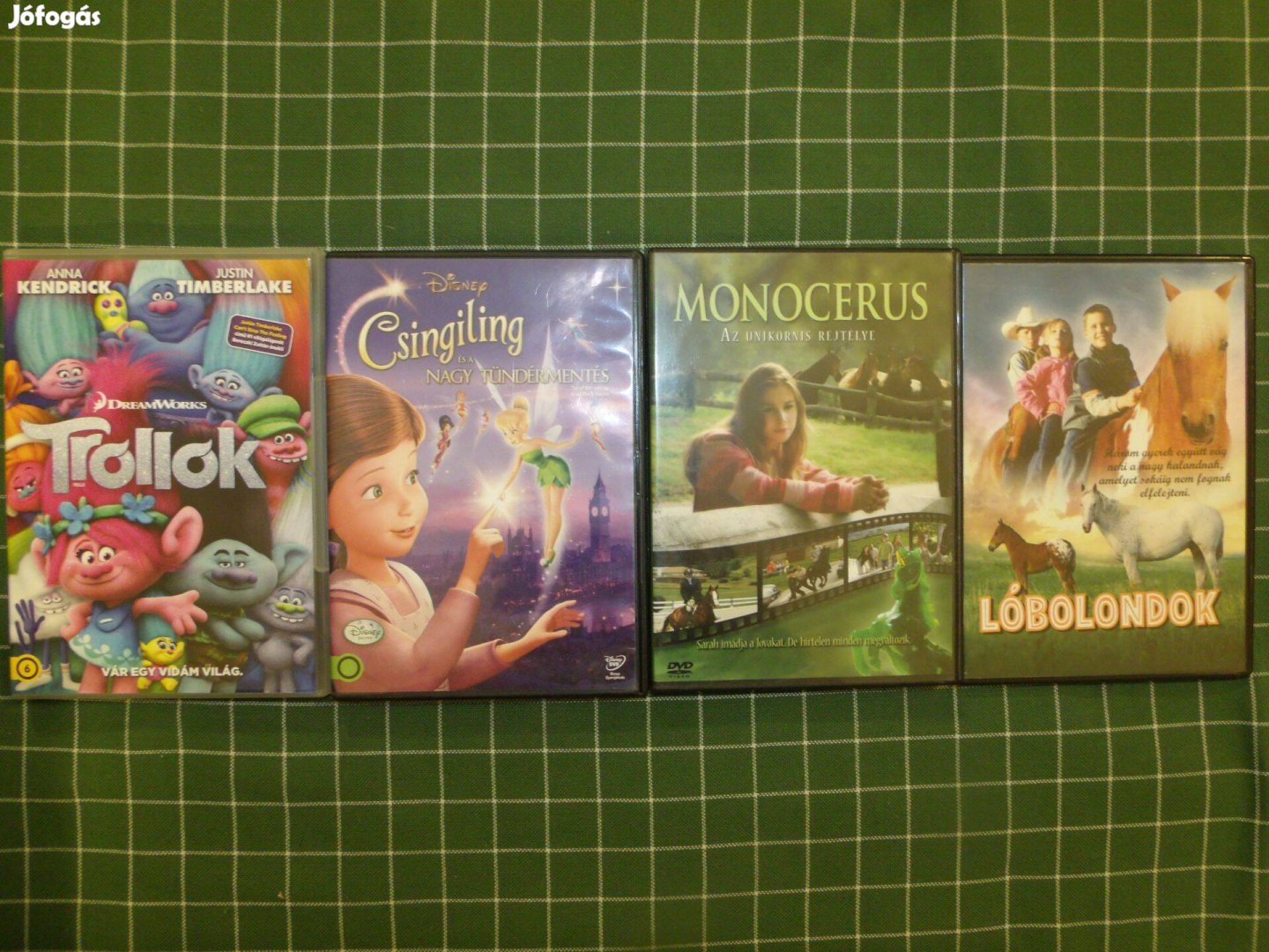 DVD Trollok Csingiling Monocerus Lóbolondok 500-1000Ftdb