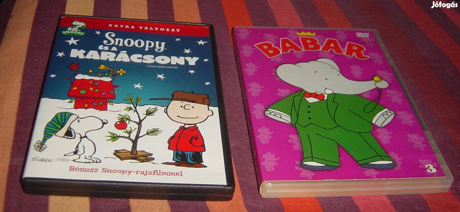 DVD - Babar 3. / Snoopy és a karácsony (2 db) - vinyl