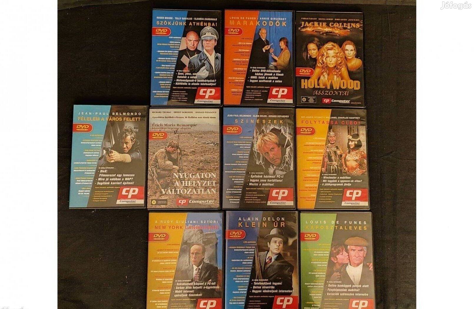 DVD csomag 10 db-os, új, slim tokban