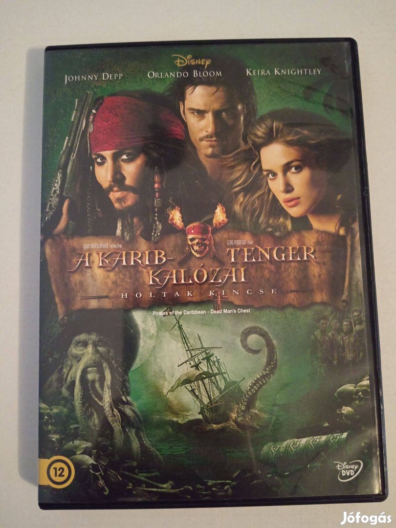 DVD film A Karib-Tenger Kalózai 2. rész Holtak Kincse