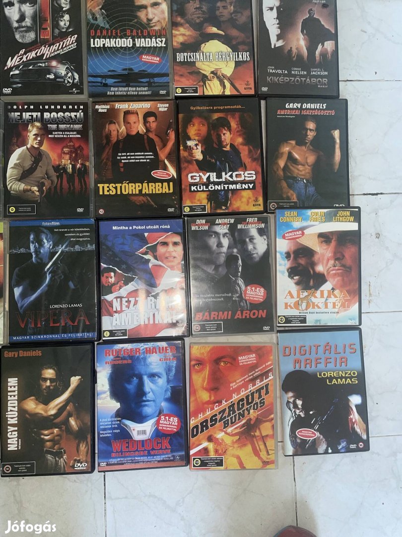 DVD filmek jó állapotuak  Egyben eladók 
