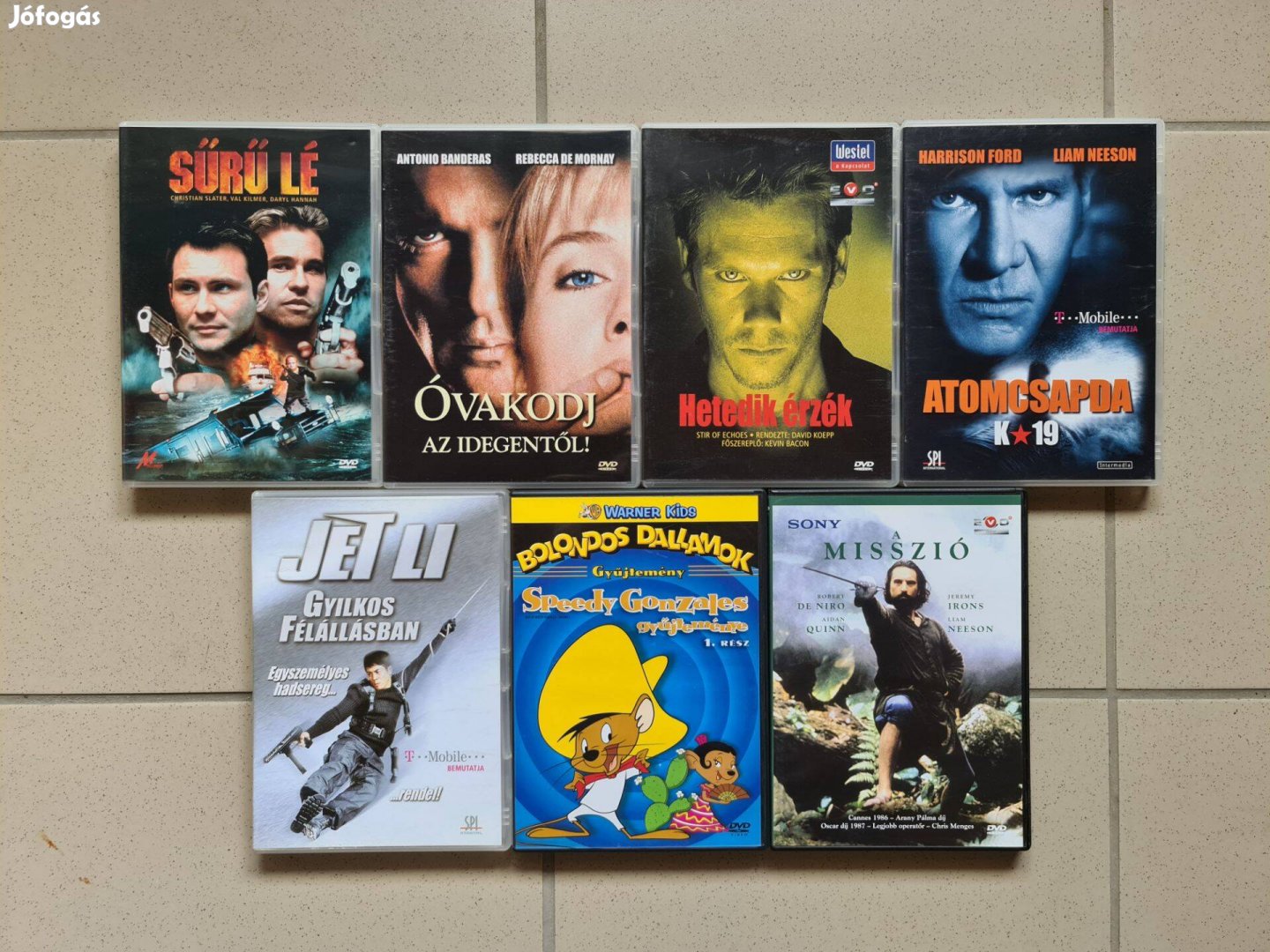 DVD lemez film gyűjtemény még nem használtam