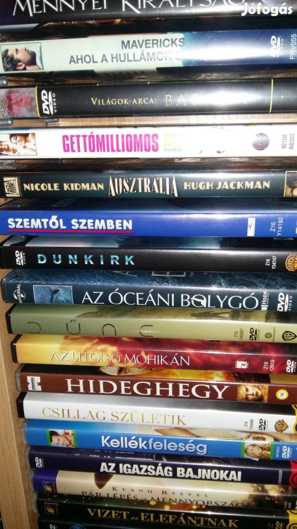 DVD lemezek egyben eladóak. 32 db, szép állapotban