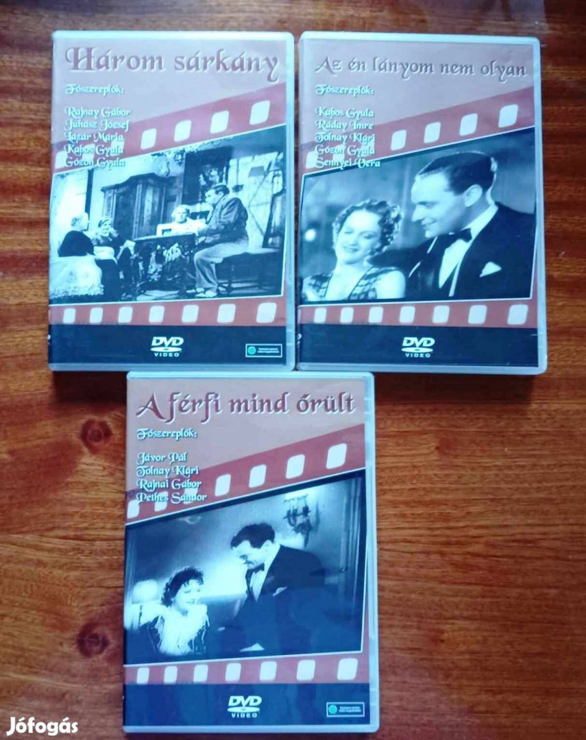 DVD sorozat "Régi magyar filmek c. 3 db