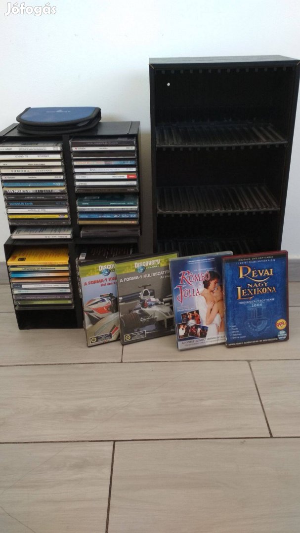 DVD tartók (DVD-ekkel együtt) elvihetők