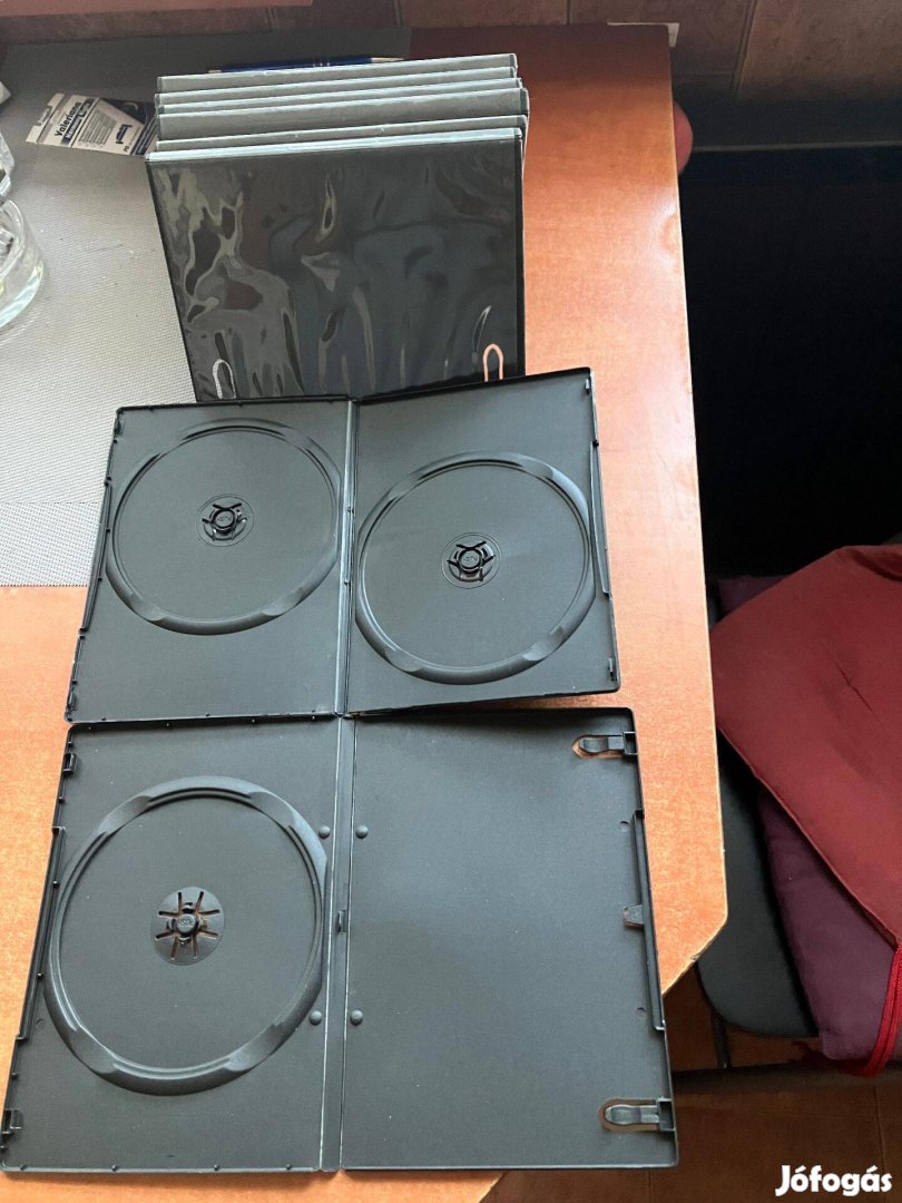 DVD tokok eladók, üresen,új állapotban