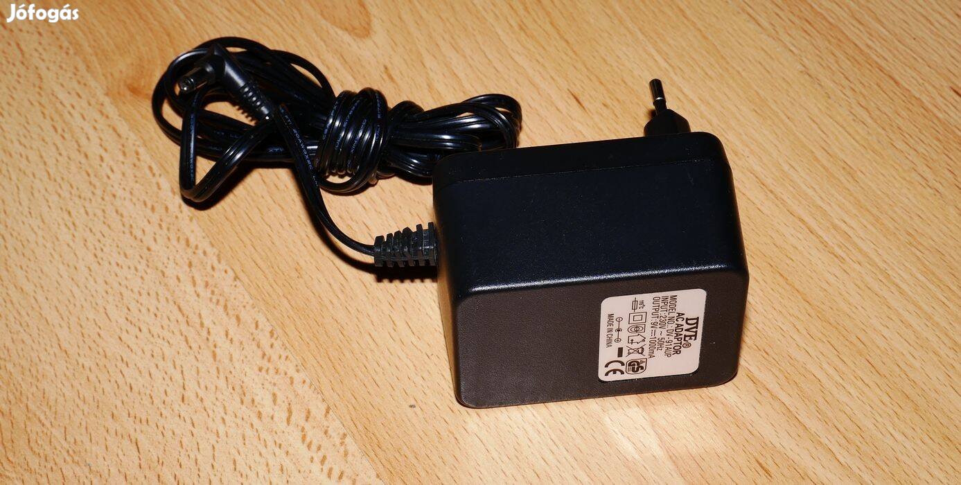 DVE Ac DC adapter 9V 1000mA 1A