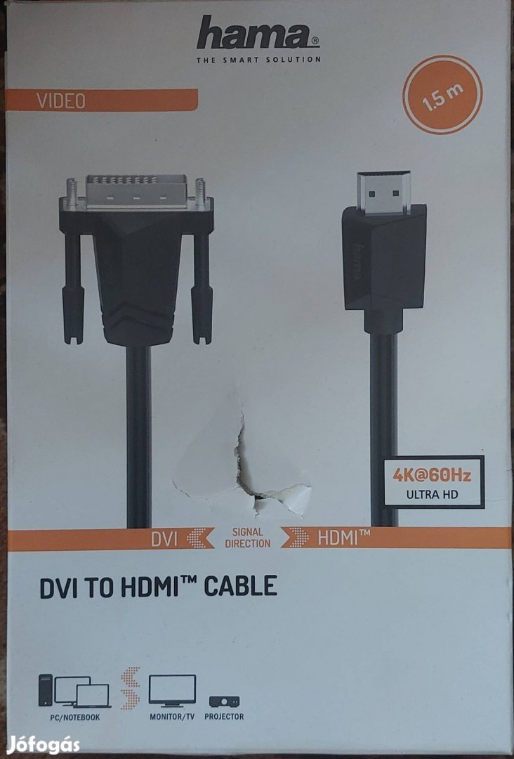 DVI to HDMI - kábel - Hama