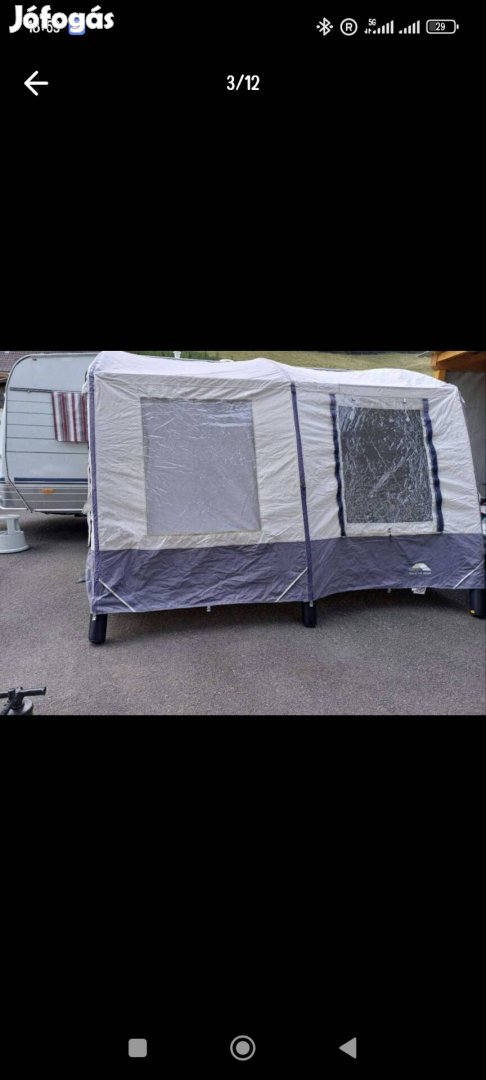 DWT Bora Air High, lakóautó, lakókocsi elősátor.