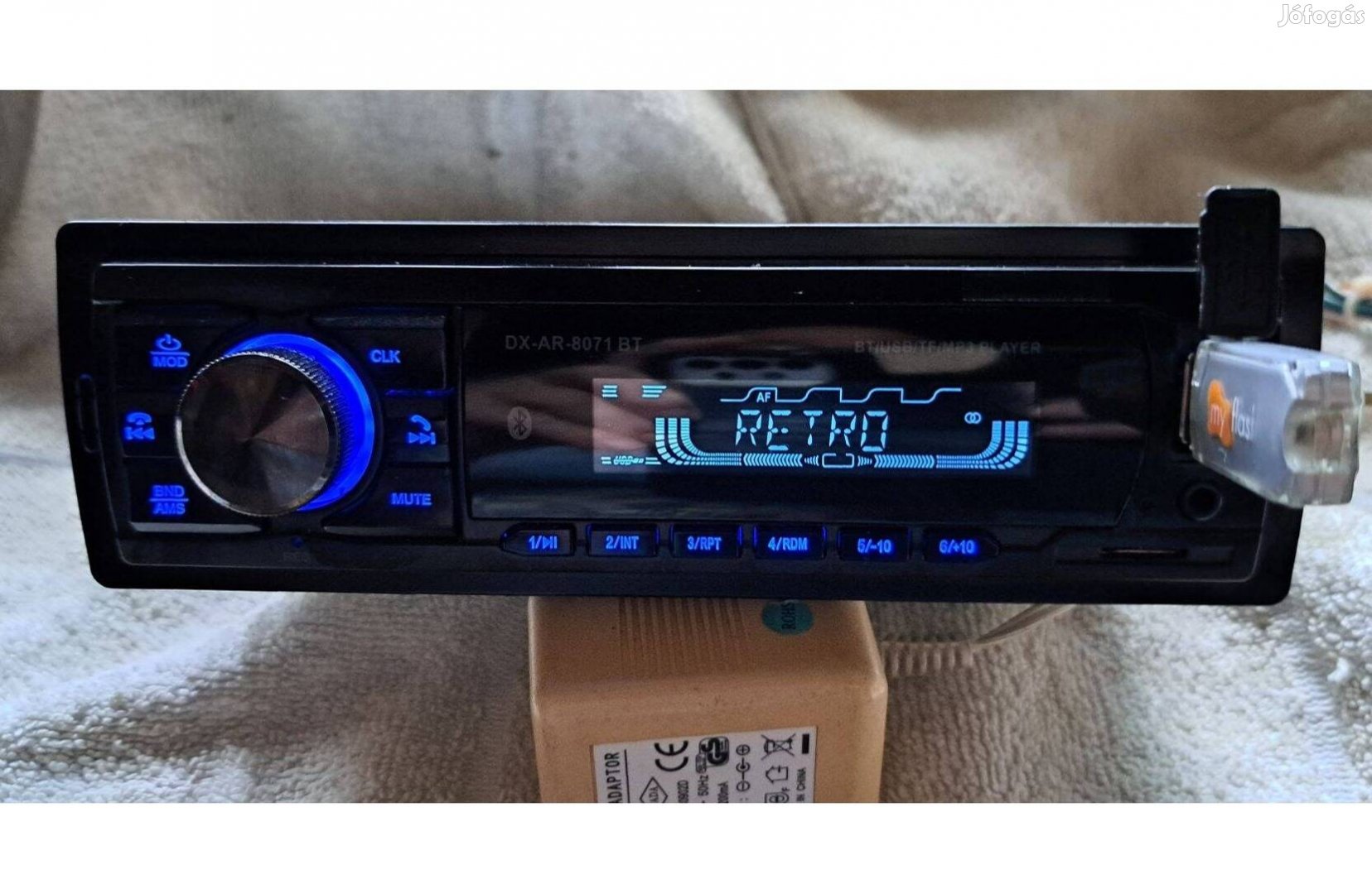 DX AR 8071 BT, USB, AUX, SD, bluetooth ,autórádió