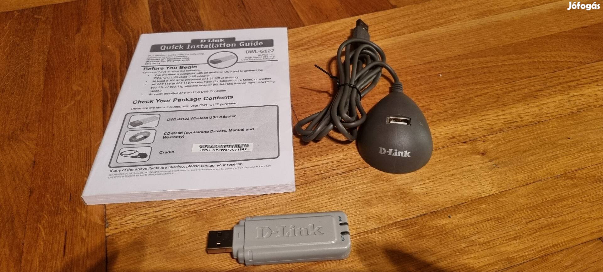 D-Link Dwl-G122 usb wifi adapter 