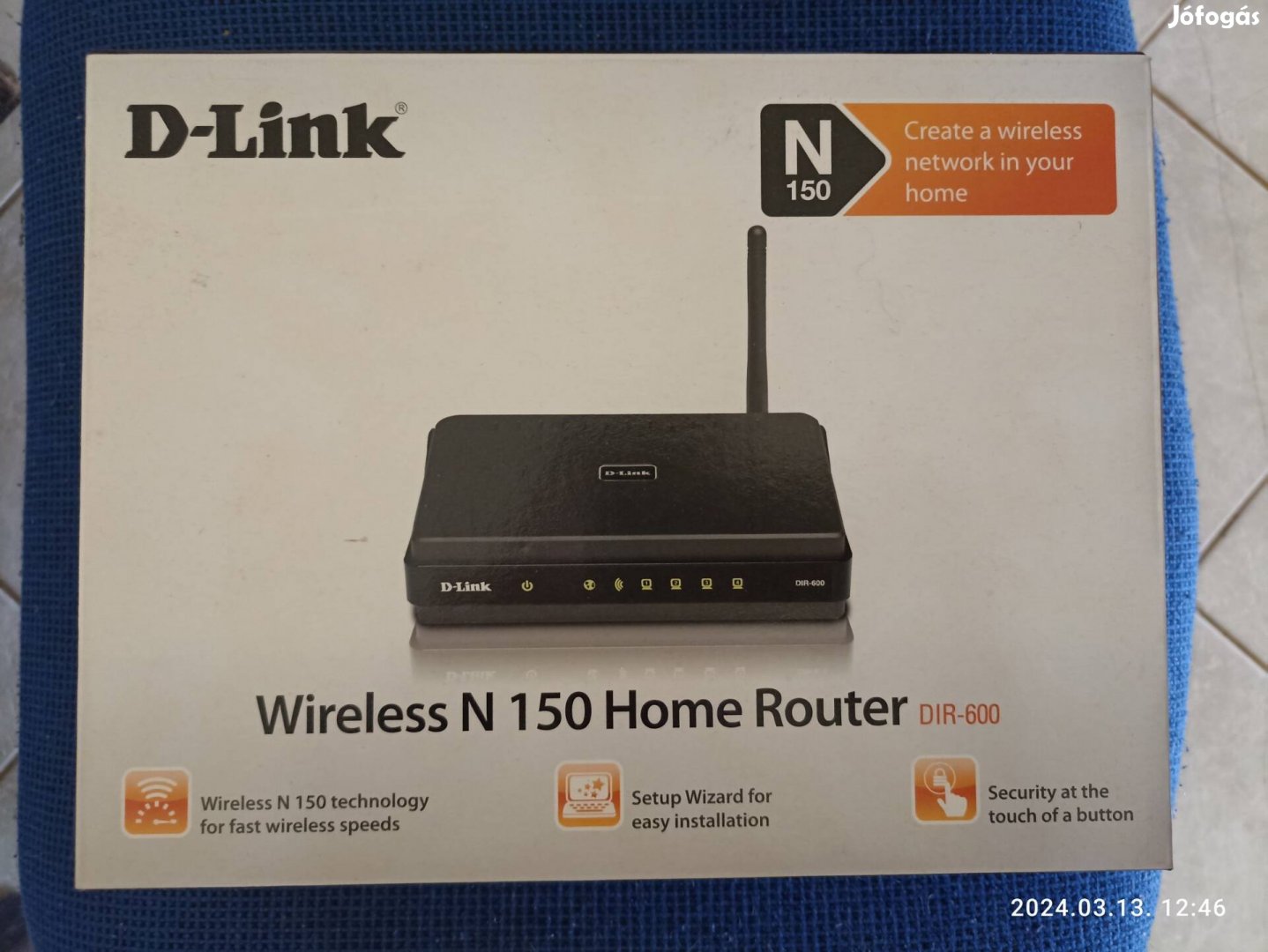 D-Link Wireless N 150 Wifi router, internet megosztó