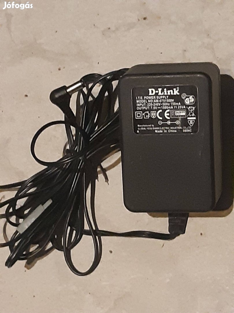 D-Link adapter 7,5V DC 1500mA adapter