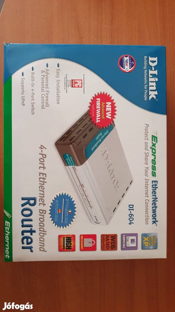 D-Link router + Lan kártya