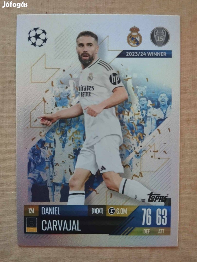 D. Carvajal (Real Madrid) Match Attax Bajnokok Ligája 2024/25 kártya