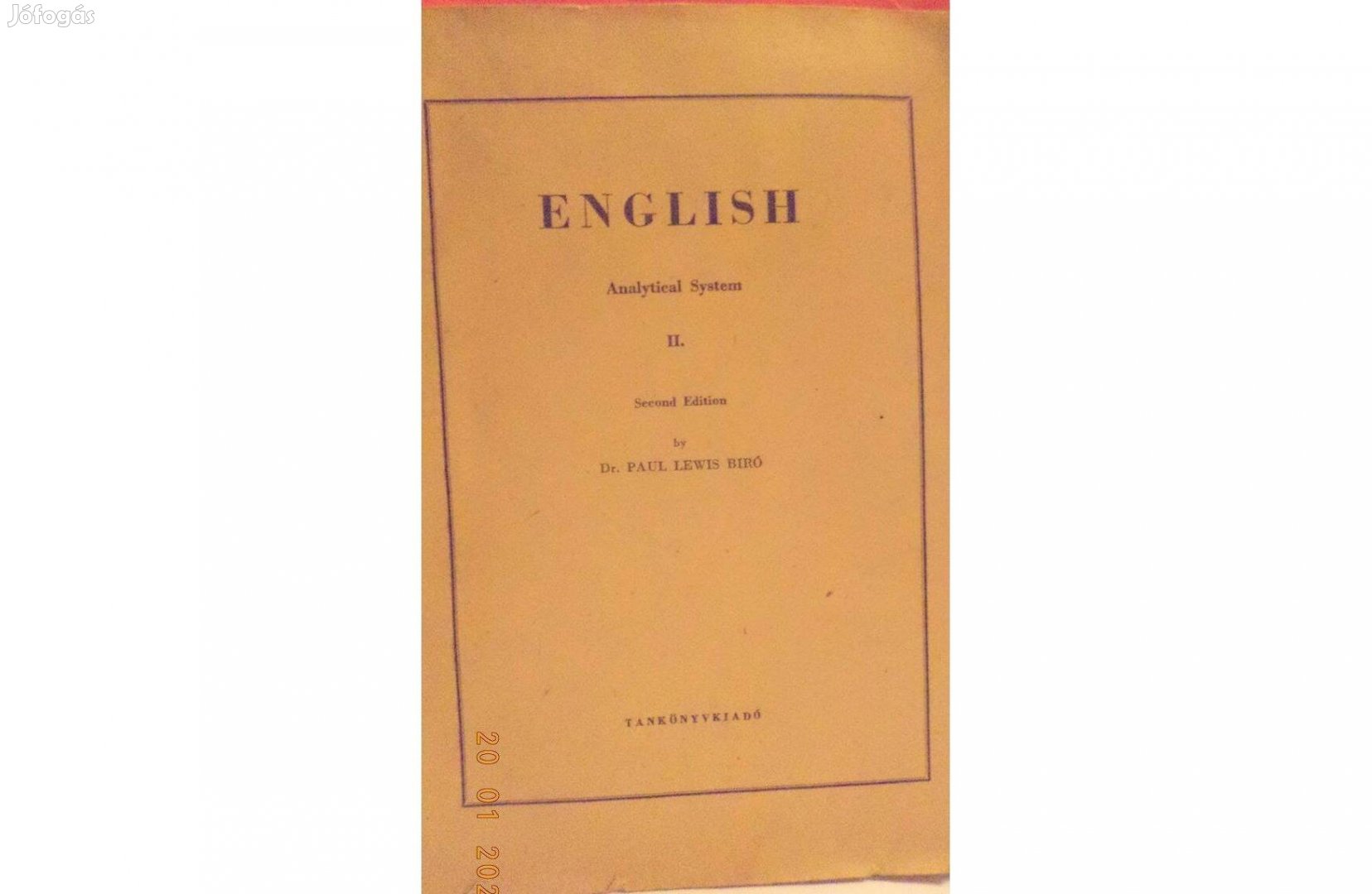 D. Paul Lewis Biró: English - Analitical System II