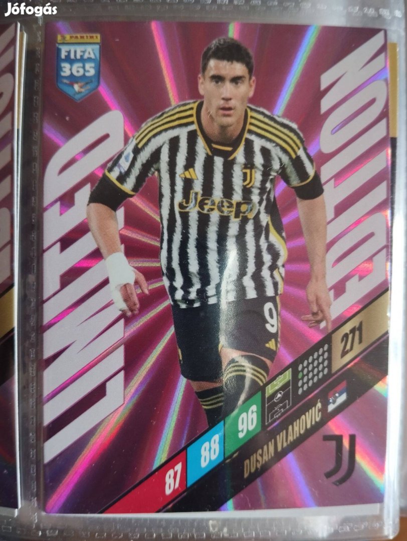 D. Vlahovic (Juventus) FIFA 365 2024 Limited edition focis kártya