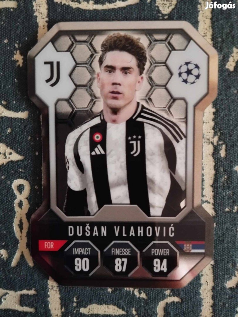 D. Vlahovic (Juventus) Shield Pajzs Bajnokok Ligája 2024/25 kártya