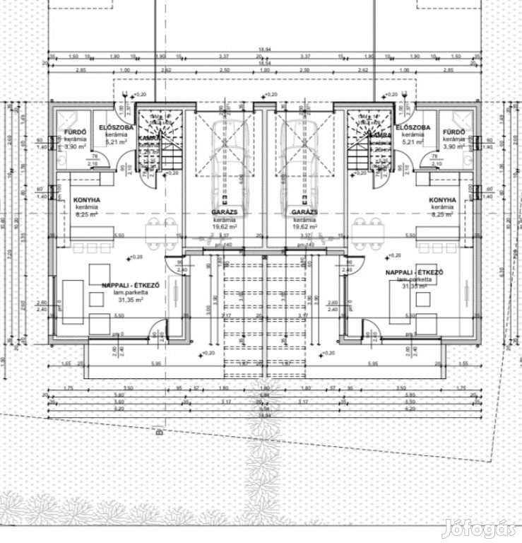 Dabas, Ady Endre utca, 132 m2-es, ikerház, 3+1 félszobás, extrán