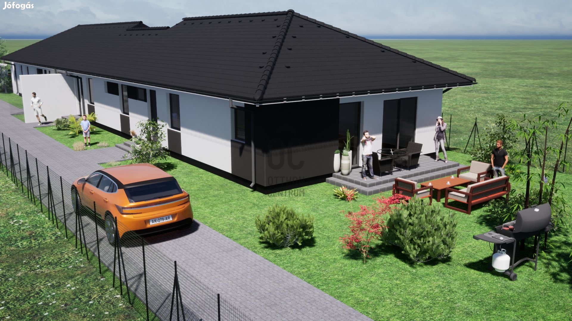 Dabasi eladó új építésű tégla ikerház