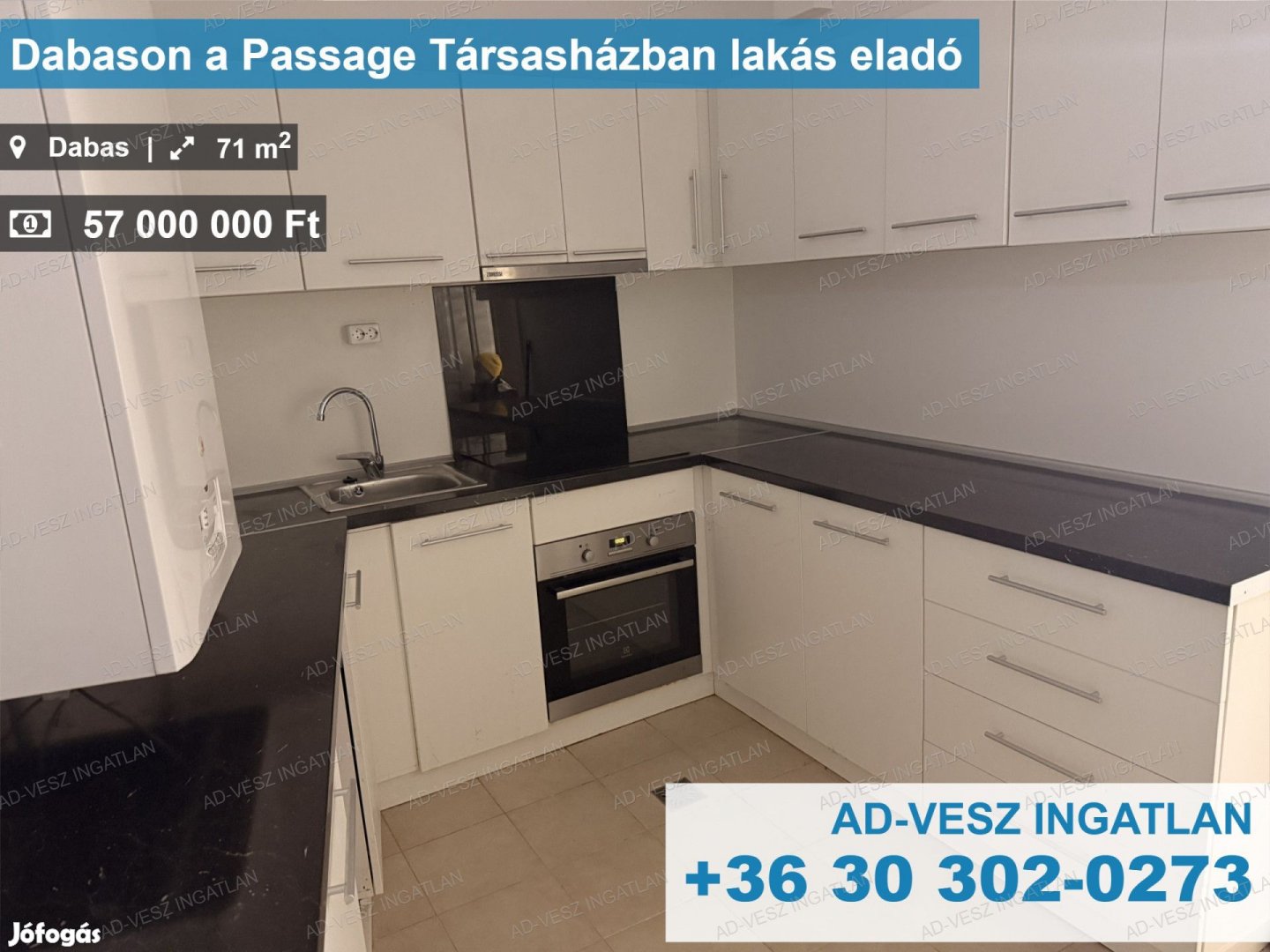 Dabason a Passage Társasházban lakás eladó