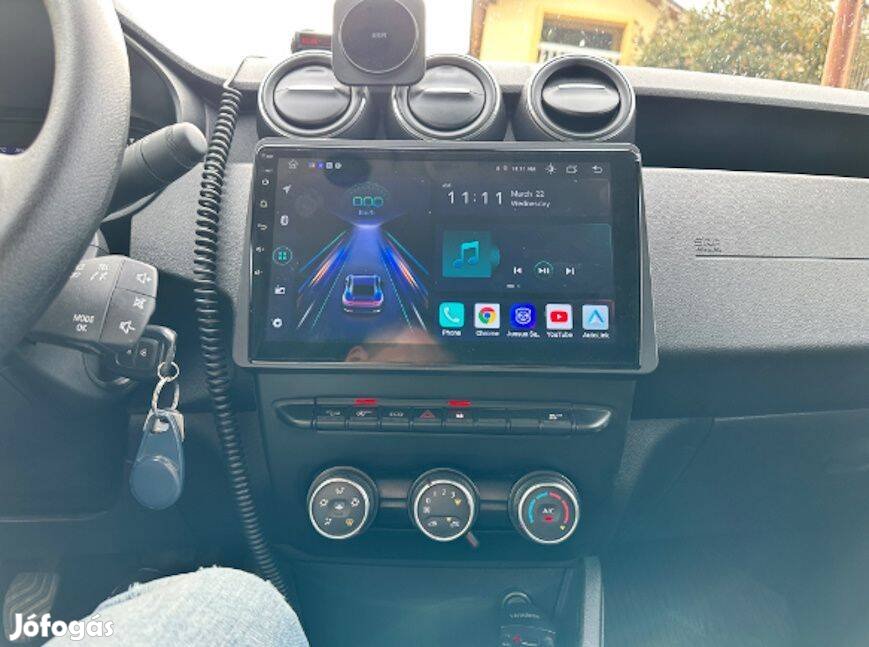 Dacia Duster 2018 Carplay Multimédia Android GPS Rádió Tolatókamerával