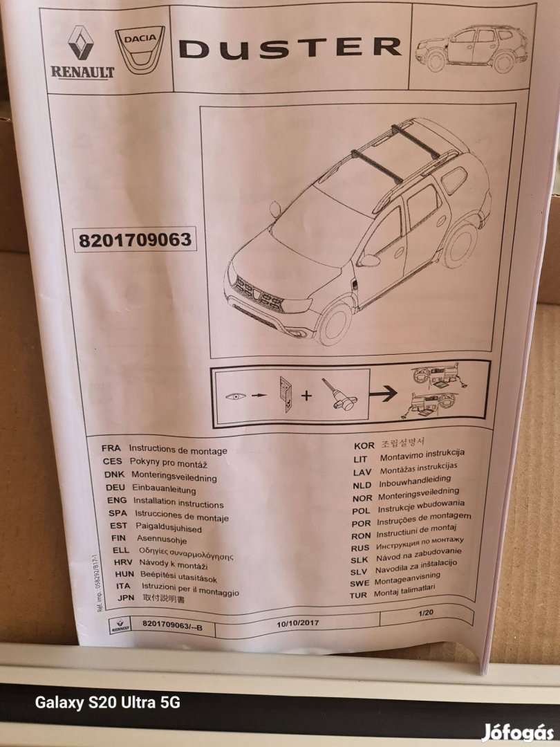 Dacia Duster II. tetőcsomagtartó