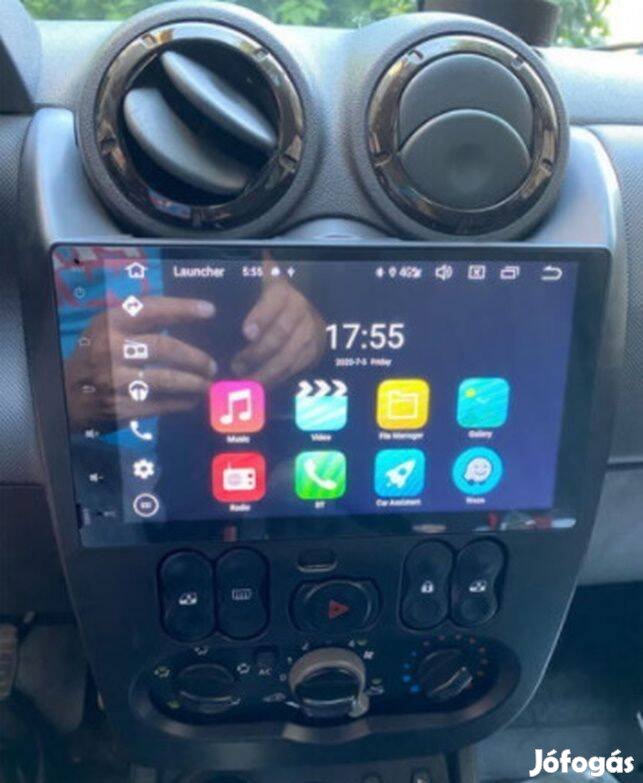 Dacia Duster Logan Android Multimédia GPS Rádió Tolatókamerával