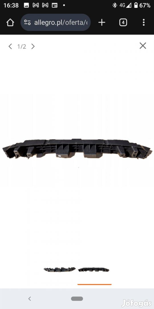 Dacia Duster hátsó lökhárító merevítő 850906235R