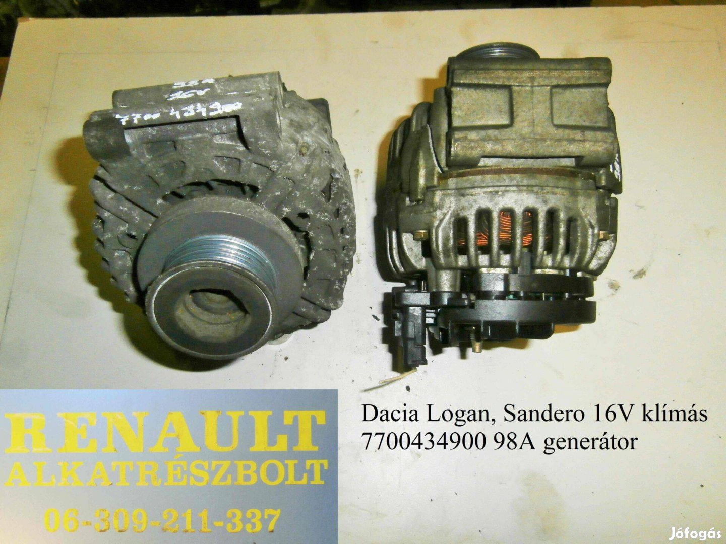 Dacia Logan, Sandero 16V klímás 7700434900 98 A generátor